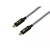 USB-C–USB-C-kaapeli EQUIP 2,0 m — USB 3.2 Gen 2x2, 20 Gbit/s, PD 240W, 4K/60Hz, musta