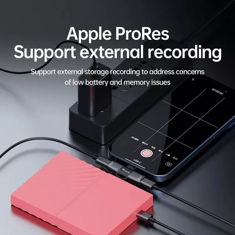 USB-C OTG -adapteri 2-in-1 EQUIP 133479 — 100W PD, 10 Gbit/s, 1x USB-C kahteen USB-C:hen, harmaa