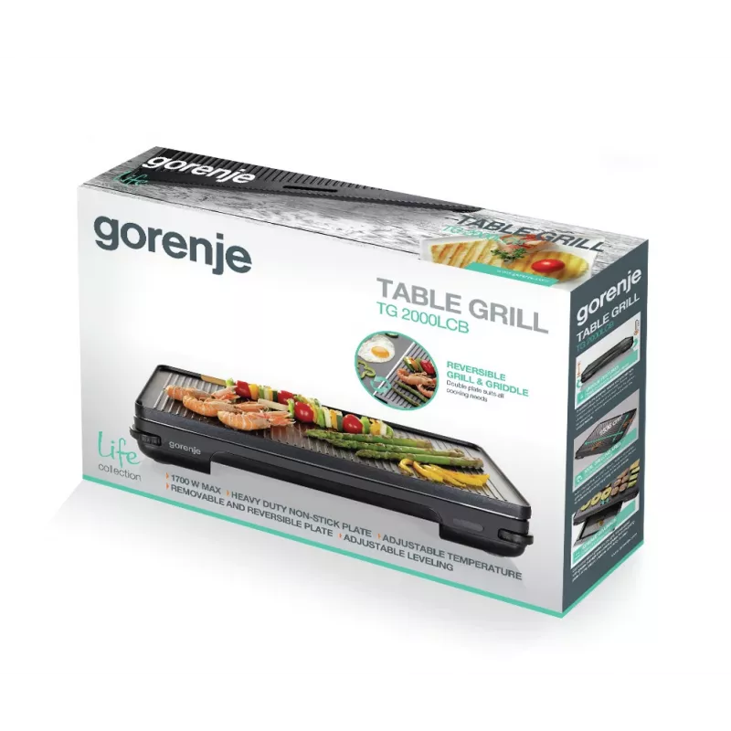 Gorenje TG2000LCB vapaasti seisova 2000 W musta