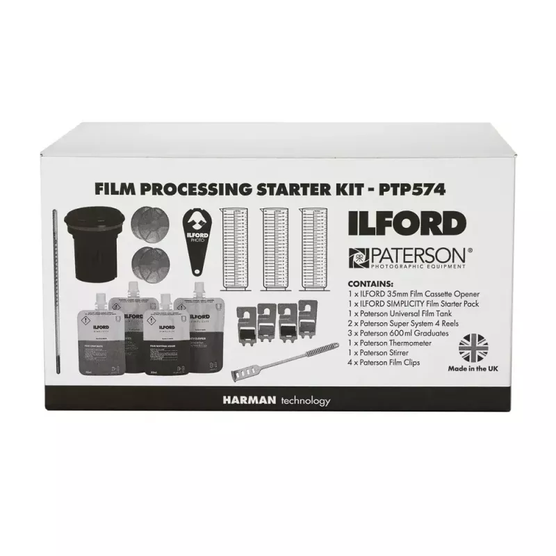 Ilford filmin aloituspakkaus Paterson-tankilla (PTP574)