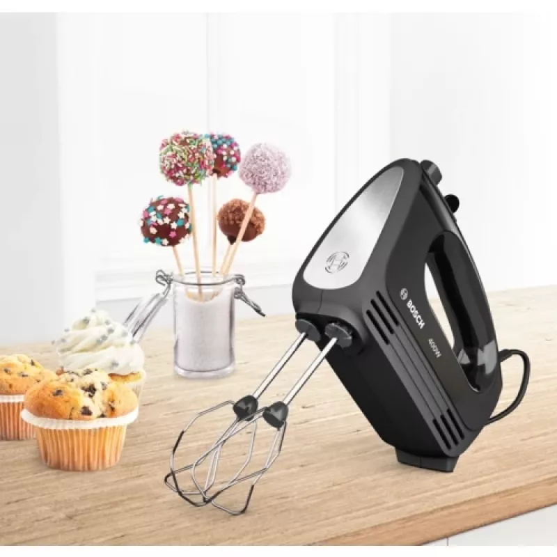 Bosch MFQ2420B -yleiskone, käsivatkain, 400 W, musta, hopea