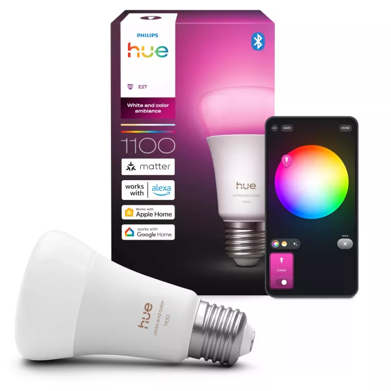 Philips Hue White and Colour Ambience A60 – E27 älylamppu – 1100