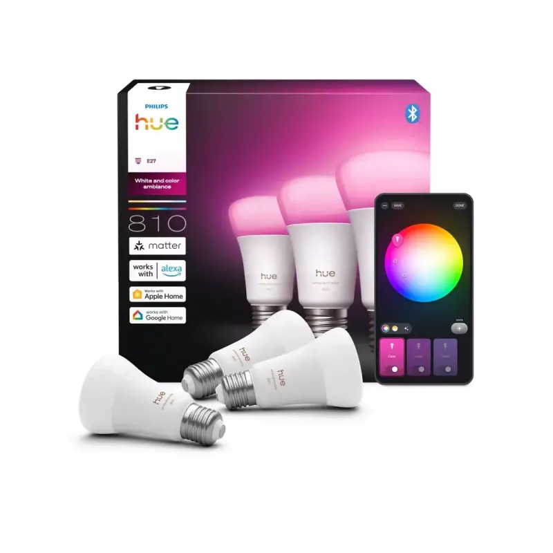 Philips Hue White and colour ambience A60 – E27 älylamppu – 810