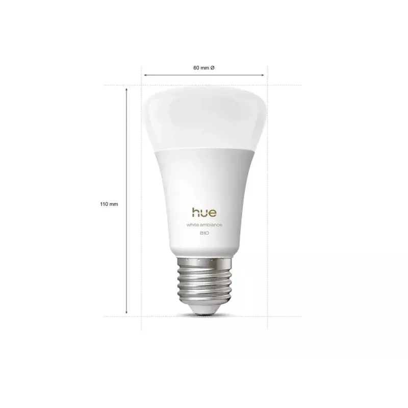 Philips Hue WA 810 A60 3P EU | E27 | 6 W | lämmin–kylmä valkoinen valo | Bluetooth, Zigbee