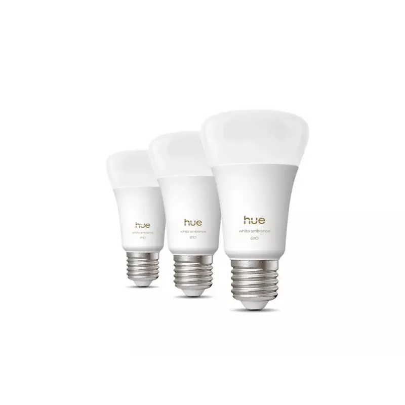 Philips Hue WA 810 A60 3P EU | E27 | 6 W | lämmin–kylmä valkoinen valo | Bluetooth, Zigbee