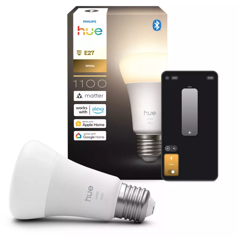 Älylamppu Philips Hue White A60 E27 1100lm Bluetooth Zigbee