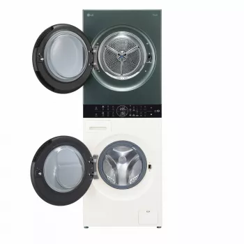 LG WT1210EGF pesukone-kuivausrumpu, vapaasti seisova, edestä täytettävä, 22 kg, 1400 kierr./min, vihreä/valkoinen