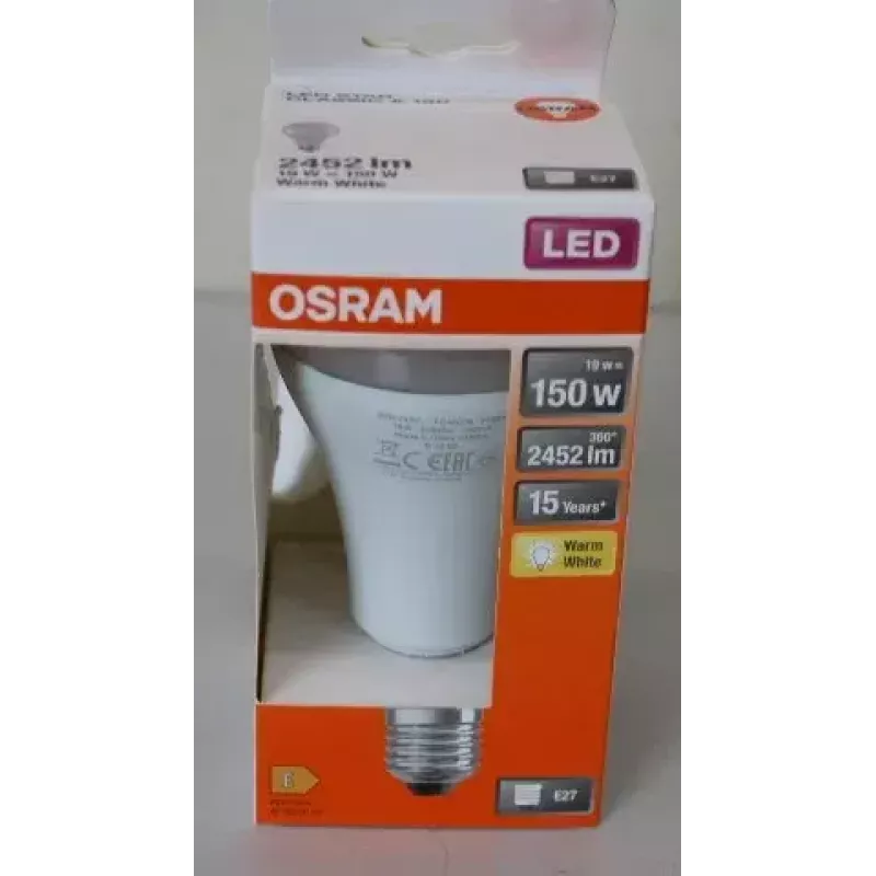 LEDvance Parathom Classic LED E27 19W 827 (lämmin valkoinen) ei himmennettävä — vaurioitunut pakkaus