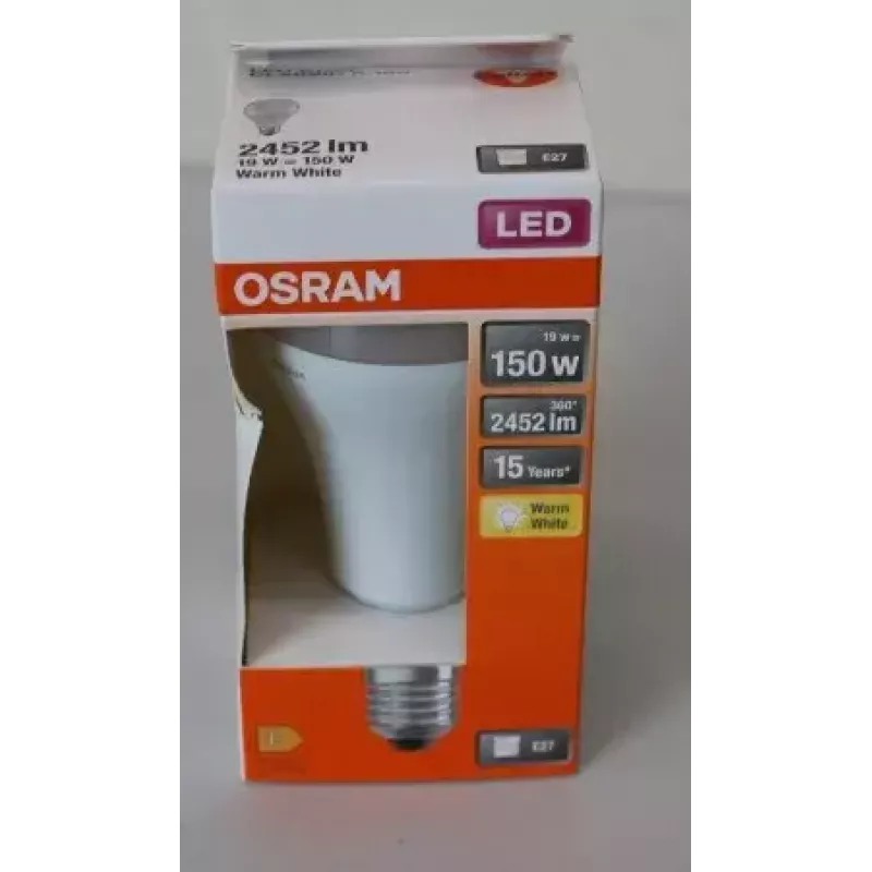 LEDvance Parathom Classic LED E27 19W 827 (lämmin valkoinen) ei himmennettävä — vaurioitunut pakkaus