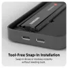 SSD-kotelo Hyper HD2500GL M.2 PCIe SSD:lle (USB4 Gen4, USB-C) musta