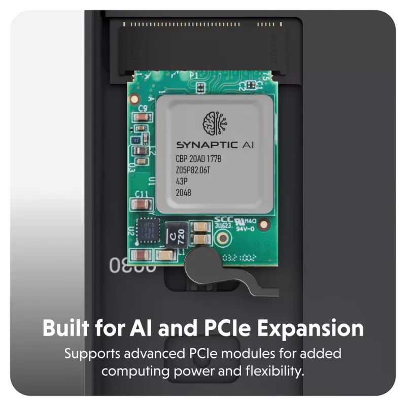 SSD-kotelo Hyper HD2500GL M.2 PCIe SSD:lle (USB4 Gen4, USB-C) musta