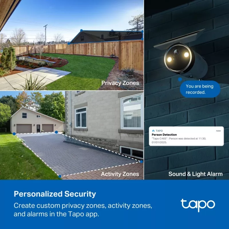TP-Link Tapo Enhanced AI Solar Security Camera Ultra, langaton, luoti, Wi-Fi, ulko, 850 nm, 512 GB