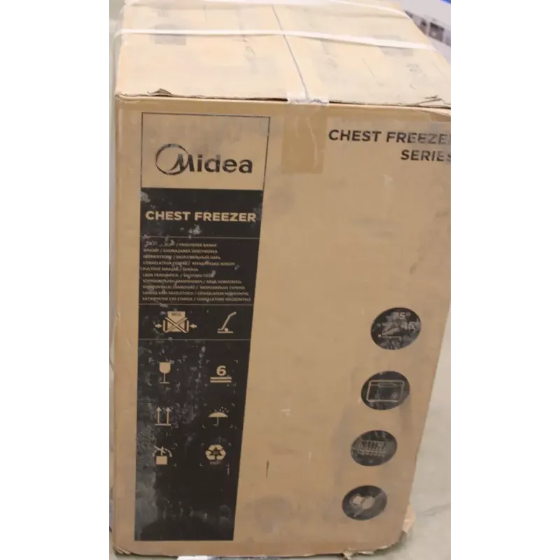 Pakastin Midea MDRC152FEE01 — 99 L netto, korkeus 85 cm, energiatehokkuusluokka E, valkoinen