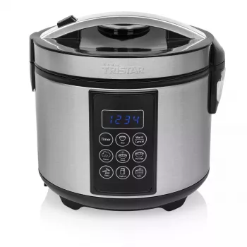 Monikypsennin Tristar RK-6132 — 1,5 L, 500 W, 7 automaattiohjelmaa, LCD, ruostumaton teräs/musta