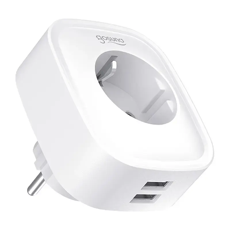 Älykäs WLAN-pistorasia Gosund SP112-M, 2x USB — 2 kpl:n pakkaus