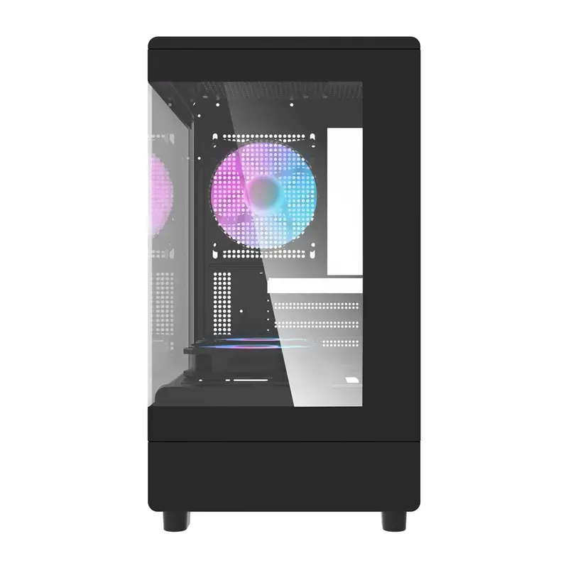 Tietokonekotelo DarkFlash DB330M musta v2 kolmella esiasennetulla tuulettimella