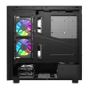 Tietokonekotelo DarkFlash DS950V etunäytöllä (musta) ja 6 esiasennetulla tuulettimella