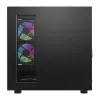 Tietokonekotelo DarkFlash DS950V etunäytöllä (musta) ja 6 esiasennetulla tuulettimella