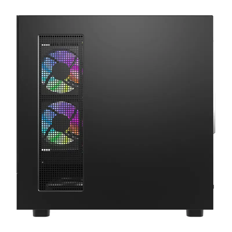 Tietokonekotelo DarkFlash DS950V etunäytöllä (musta) ja 6 esiasennetulla tuulettimella