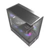 Tietokonekotelo DarkFlash DS950V etunäytöllä (musta) ja 6 esiasennetulla tuulettimella