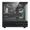 Tietokonekotelo DarkFlash DS950V etunäytöllä (musta) ja 6 esiasennetulla tuulettimella