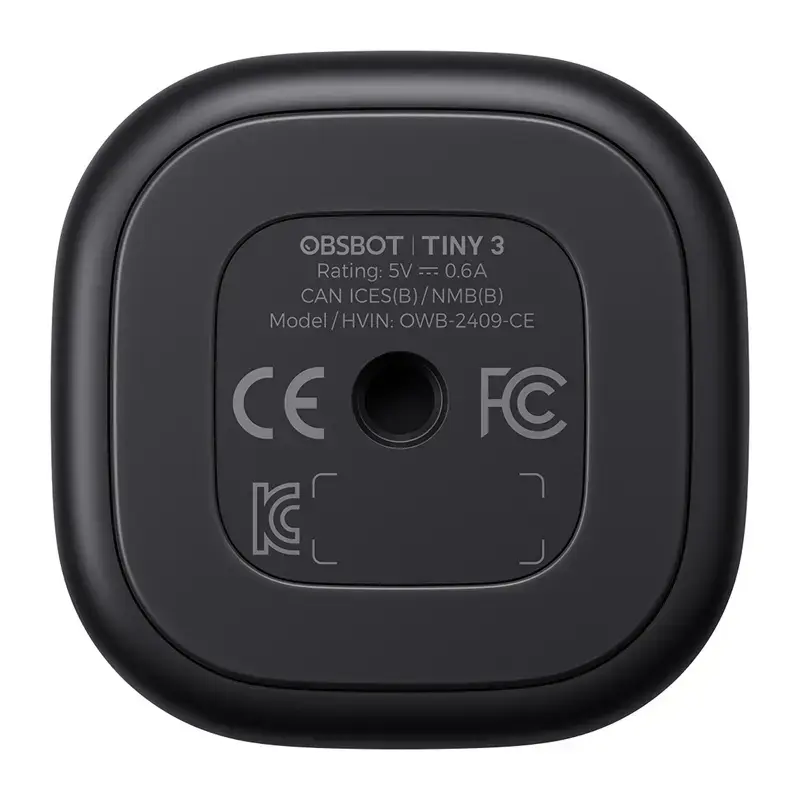 OBSBOT Tiny 3 Remote Combo — kompakti tekoälyweb-kamera kaukosäätimellä