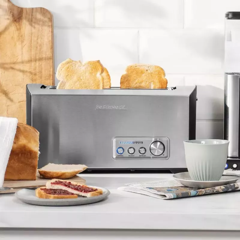 Leivänpaahdin Gastroback Design Pro 4S 2 viipaletta 1500 W musta ruostumaton teräs