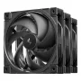 DeepCool FD12 V2 3IN1 120 mm kotelotuuletin, 3 kpl:n pakkaus, musta (R-FD12V2-BKNPN3-G)