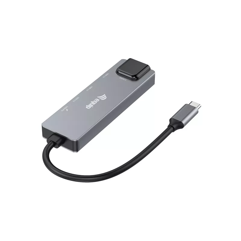 Equip 5-in-1-monitoimiadapteri, 2,5GbE, USB-A x 2, USB-C x 1, USB-C, 100W USB PD
