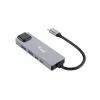 Equip 5-in-1-monitoimiadapteri, 2,5GbE, USB-A x 2, USB-C x 1, USB-C, 100W USB PD