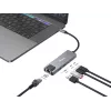 Equip 5-in-1-monitoimiadapteri, 2,5GbE, USB-A x 2, USB-C x 1, USB-C, 100W USB PD