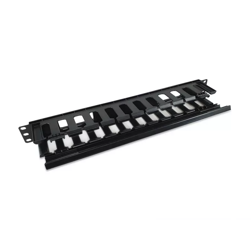 Equip 19 tuuman rack-kaapelinhallintapaneeli, musta