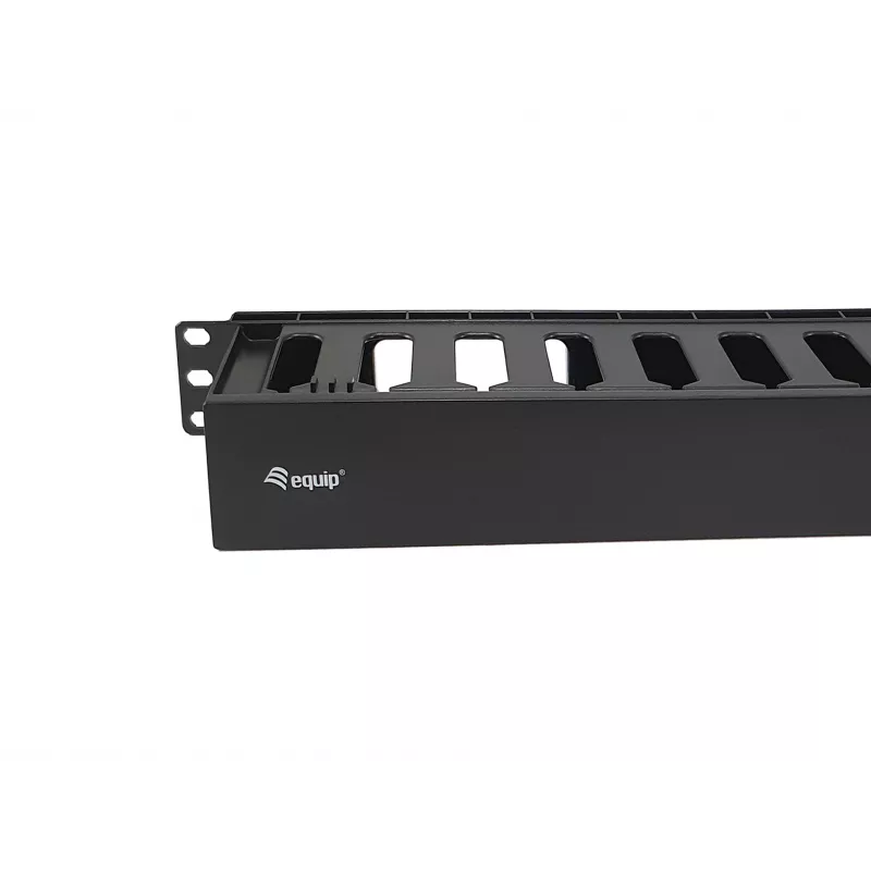Equip 19 tuuman rack-kaapelinhallintapaneeli, musta