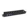 Equip 19 tuuman rack-kaapelinhallintapaneeli, musta