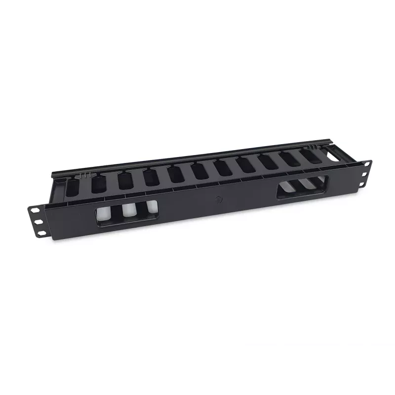 Equip 19 tuuman rack-kaapelinhallintapaneeli, musta