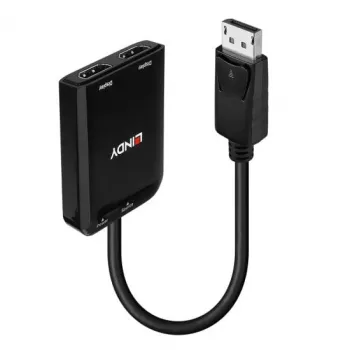 Lindy DisplayPort 2-porttinen HDMI MST -keskitin, DisplayPort, 2 x HDMI, uros, naaras, suora, suora
