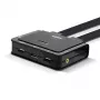 Lindy 2-porttinen DisplayPort 1.2, USB Type-C, USB 2.0 ja audio -kaapeli KVM-kytkin