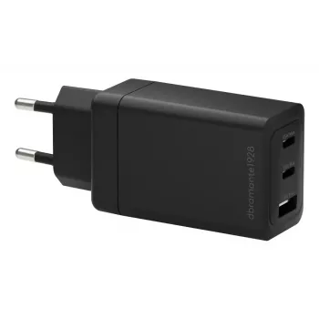 dbramante1928 re-charge IT EU seinälaturi – 2× USB‑C 65W + 1× USB‑A, sisäkäyttö, AC, musta