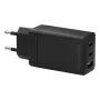 dbramante1928 re-charge IT EU seinälaturi – 2× USB‑C 65W + 1× USB‑A, sisäkäyttö, AC, musta