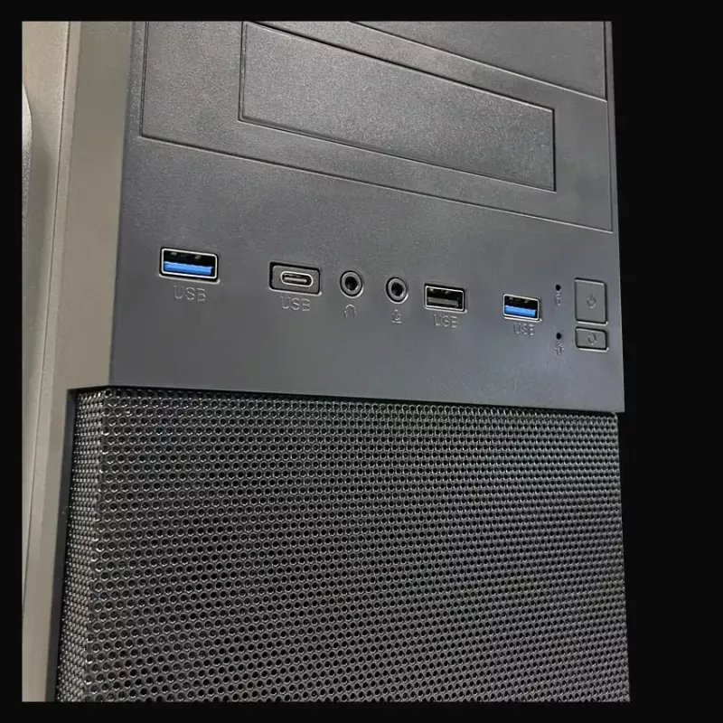 PC Micro Tower -kotelo LC-Power 2004MB-V3, Micro-ATX/Mini-ITX, musta, ylhäällä sijaitseva virtalähde, tukee 2×3,5