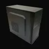 PC Micro Tower -kotelo LC-Power 2004MB-V3, Micro-ATX/Mini-ITX, musta, ylhäällä sijaitseva virtalähde, tukee 2×3,5