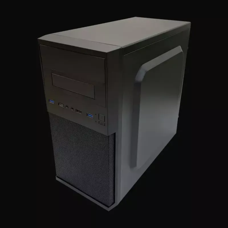PC Micro Tower -kotelo LC-Power 2004MB-V3, Micro-ATX/Mini-ITX, musta, ylhäällä sijaitseva virtalähde, tukee 2×3,5
