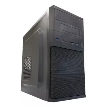 PC Micro Tower -kotelo LC-Power 2004MB-V3, Micro-ATX/Mini-ITX, musta, ylhäällä sijaitseva virtalähde, tukee 2×3,5