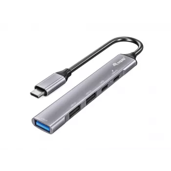 Equip 5-porttinen USB 3.0/2.0 -keskitin USB-C PD:llä