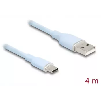 DeLOCK USB-kaapeli USB 2.0 4 m USB A USB C sininen 81224
