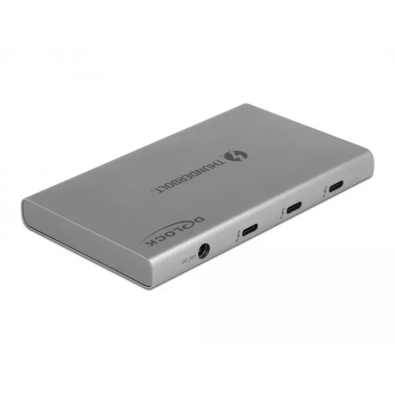 DeLOCK Thunderbolt 4 -keskitin 3 porttia USB 10 Gbps Type-A 8K