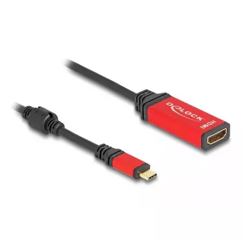 DeLOCK USB Type-C - HDMI -sovitin 8K 60Hz HDR punainen