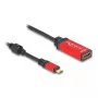 DeLOCK USB Type-C - HDMI -sovitin 8K 60Hz HDR punainen