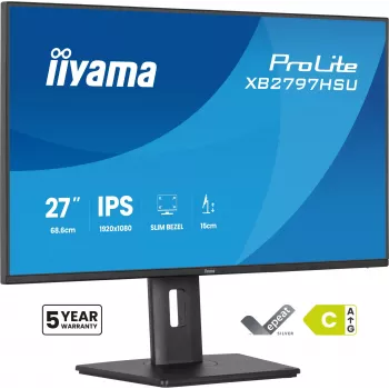iiyama ProLite XB2797HSU-B1 tietokonenäyttö 68,6 cm (27 inch) 1920 x 1080 pikseliä Full HD LED musta