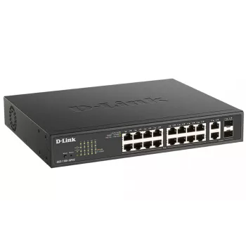 D-Link DGS-1100-18PV2 verkkokytkin Managed L2 Gigabit Ethernet (10/100/1000) Power over Ethernet (PoE) 1U musta